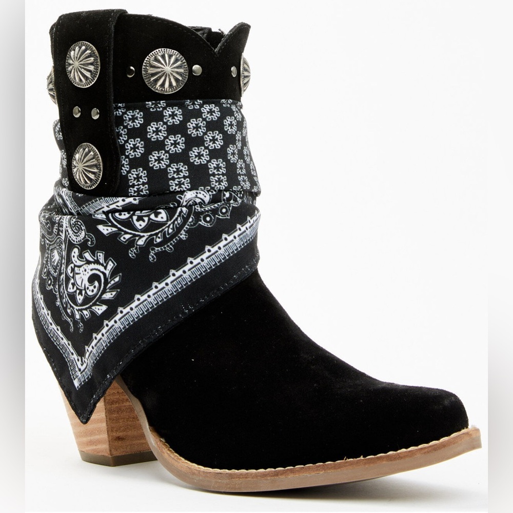 DINGO WOMEN'S SUEDE BANDIDA WESTERN
BOOTIES